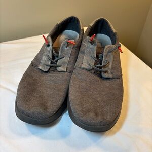 Hey Dude Men’s Hugo Black Stretch Loafer Slip On Shoes Charcoal Grey Size 13